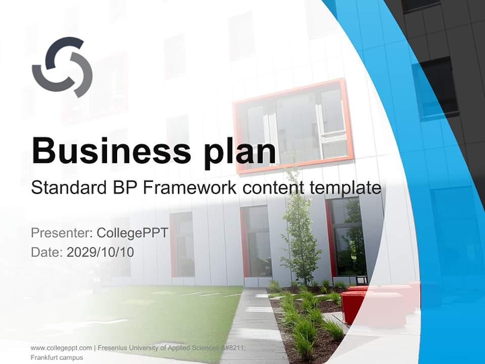 Fresenius University of Applied Sciences – Frankfurt campus Competition/Entrepreneurship Contest PPT Template4:3 ratio PPT effect preview image9