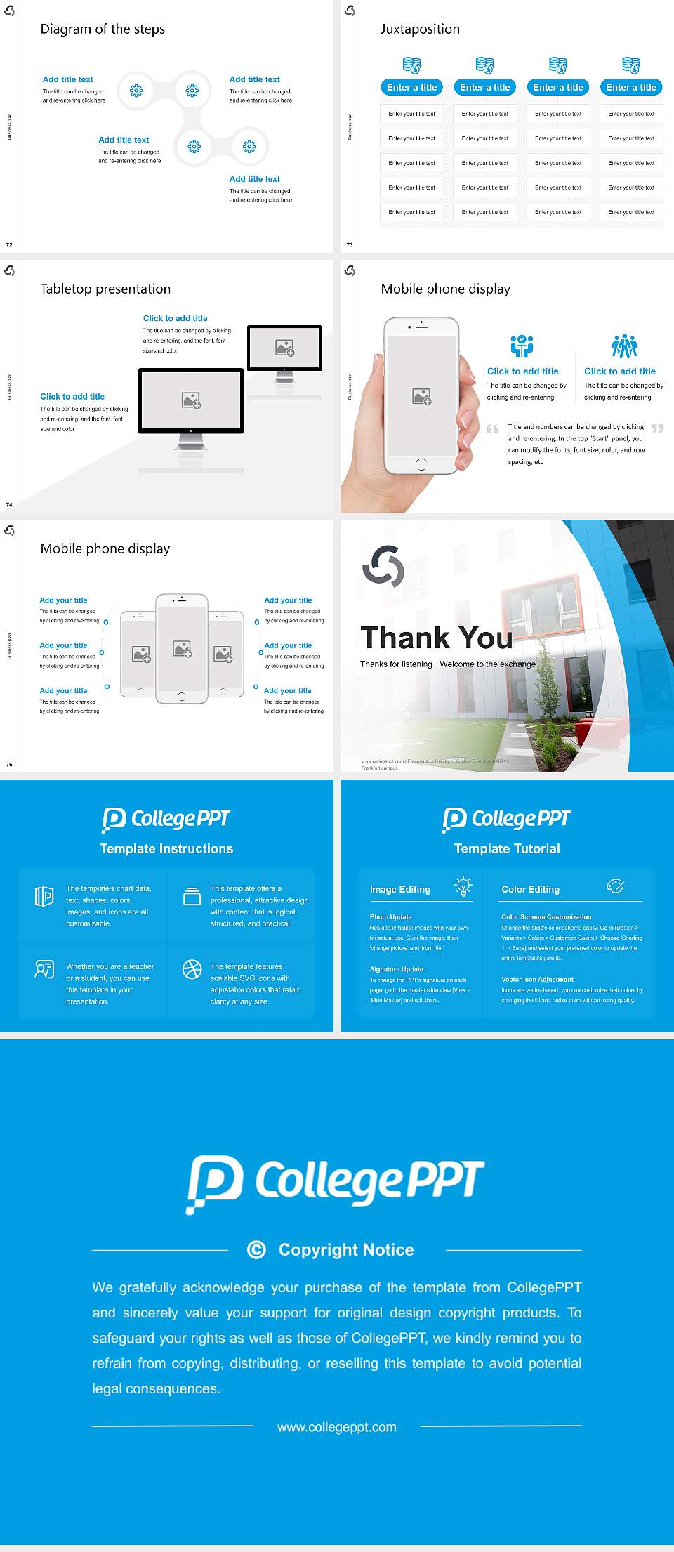 Fresenius University of Applied Sciences – Frankfurt campus Competition/Entrepreneurship Contest PPT Template4:3 ratio PPT effect preview image9