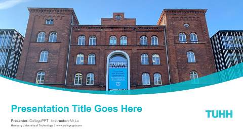 Hamburg University of Technology Course/Courseware Creation PPT Template