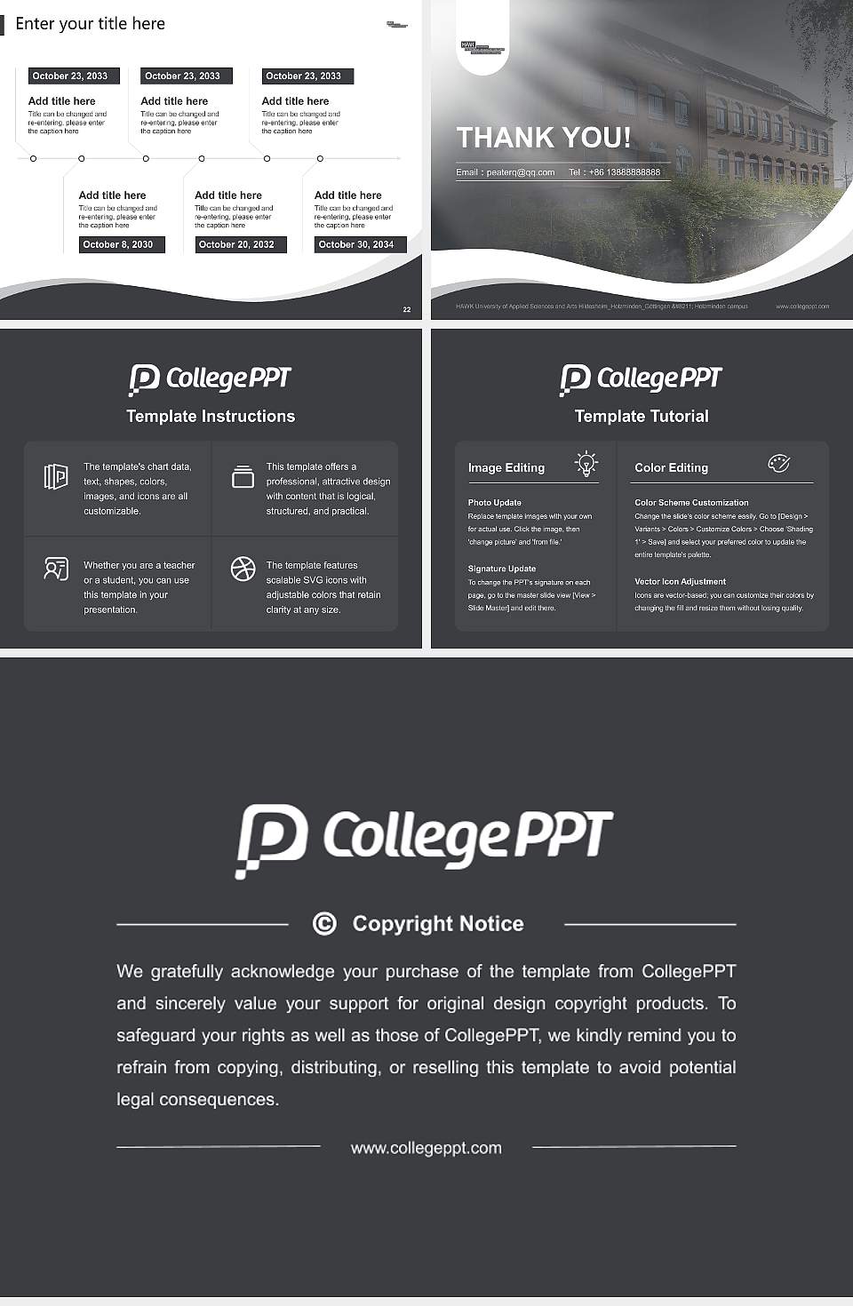 HAWK University of Applied Sciences and Arts Hildesheim_Holzminden_Göttingen – Holzminden campus Lecture Sharing and Networking Event PPT Template4:3 ratio PPT effect preview image4