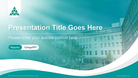 Ernst Abbe University of Applied Sciences Jena Lecture Sharing and Networking Event PPT Template