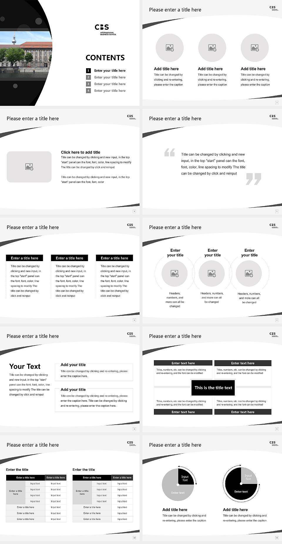 CBS International Business School – Berlin campus Course/Courseware Creation PPT Template4:3 ratio PPT effect preview image2