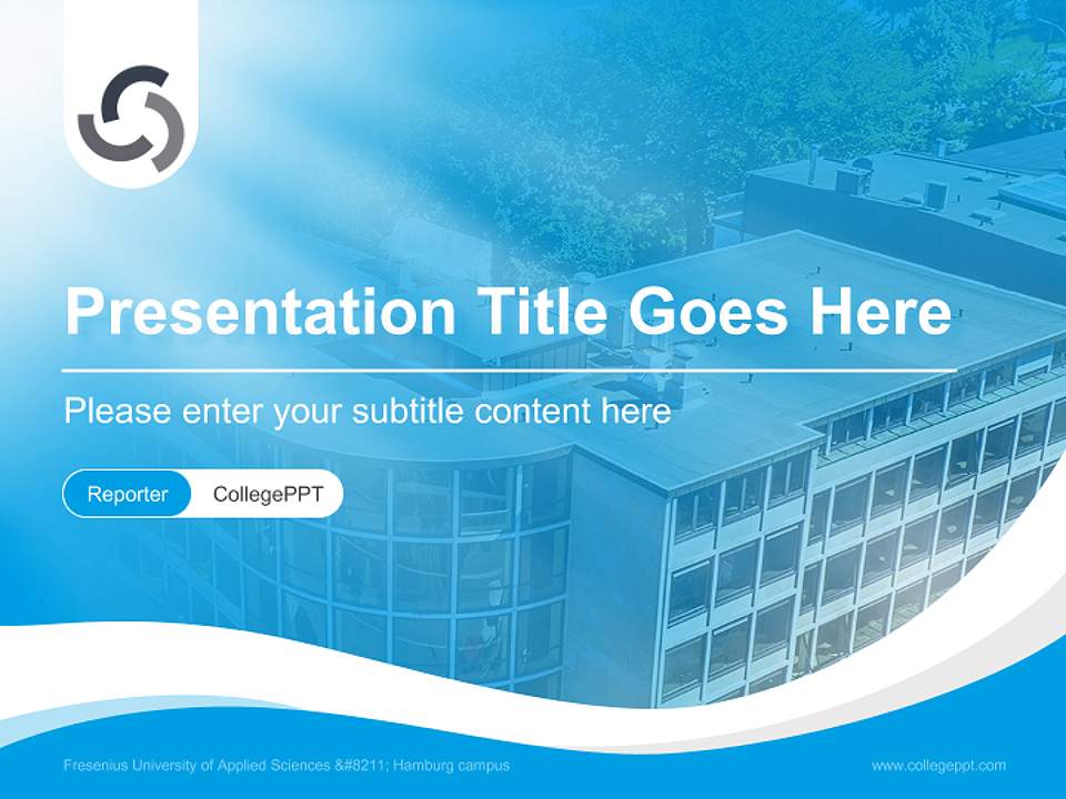 Fresenius University of Applied Sciences – Hamburg campus Lecture Sharing and Networking Event PPT Template4:3 ratio PPT effect preview image4