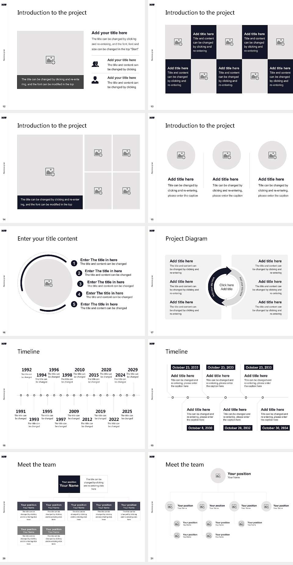 Digital Business University of Applied Sciences Competition/Entrepreneurship Contest PPT Template4:3 ratio PPT effect preview image3