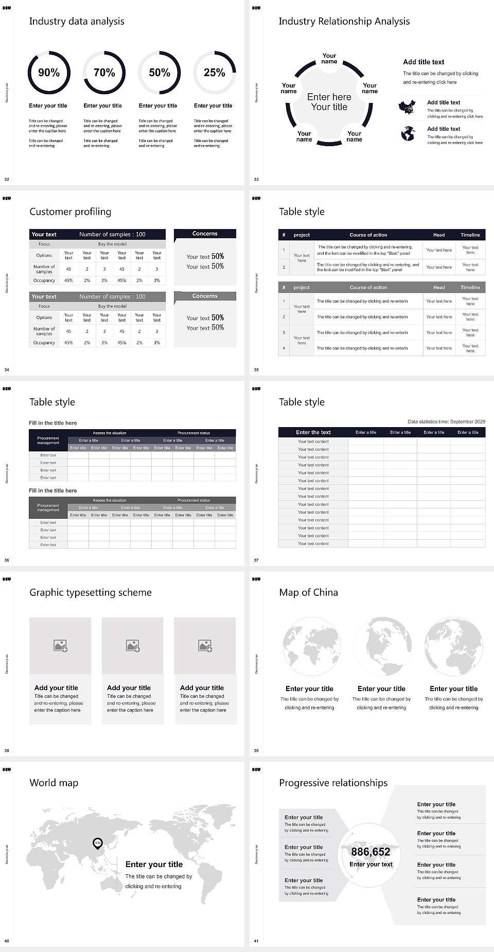 Digital Business University of Applied Sciences Competition/Entrepreneurship Contest PPT Template4:3 ratio PPT effect preview image5