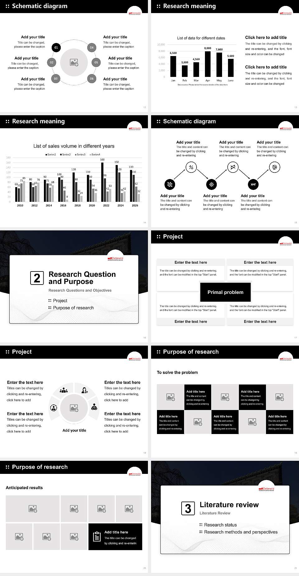 Detmold University of Music Graduation Thesis Defense PPT Template4:3 ratio PPT effect preview image3
