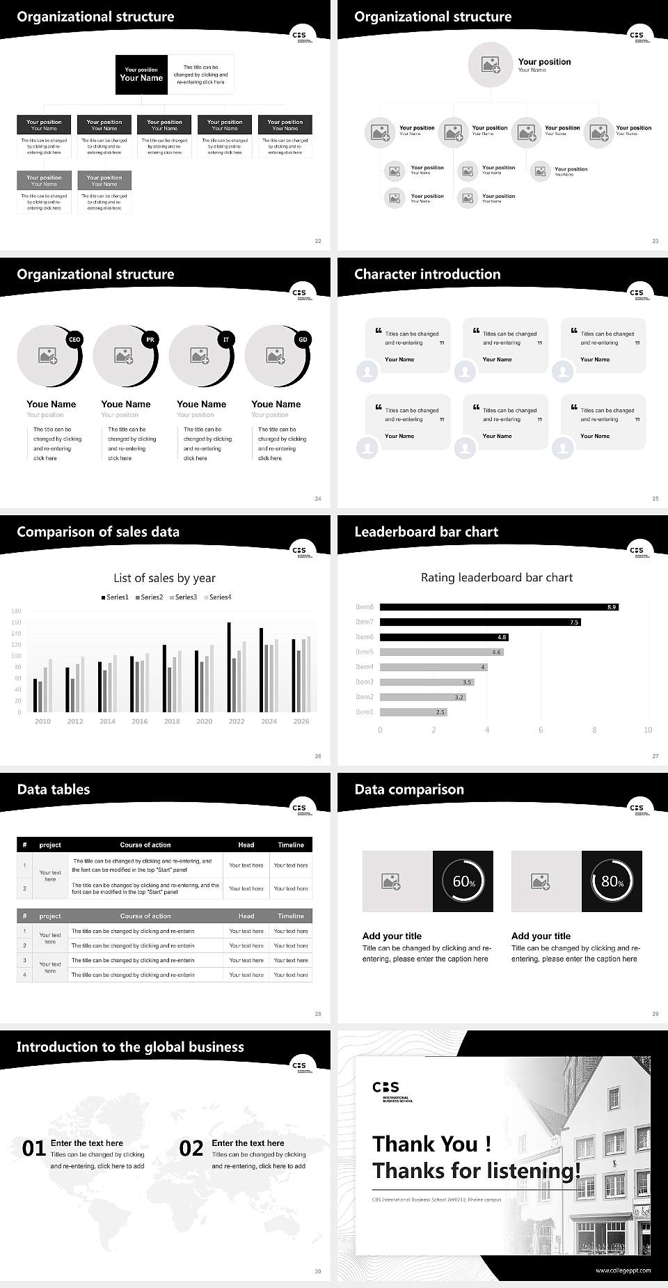 CBS International Business School – Rheine campus Academic Presentation/Research Findings Report PPT Template4:3 ratio PPT effect preview image4