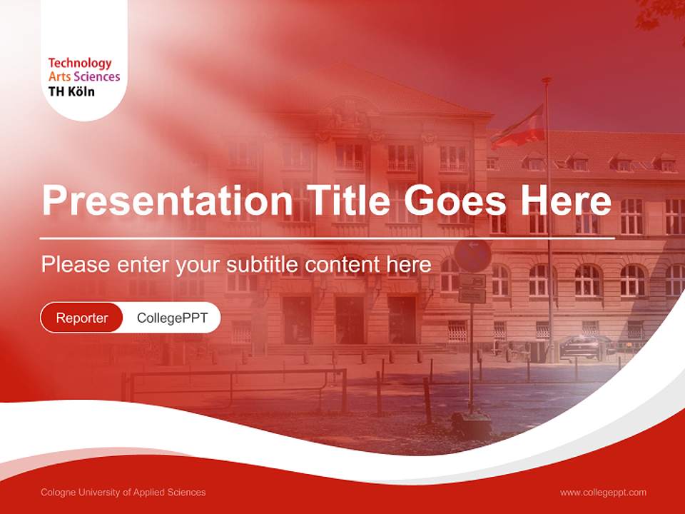 Cologne University of Applied Sciences Lecture Sharing and Networking Event PPT Template4:3 ratio PPT effect preview image4