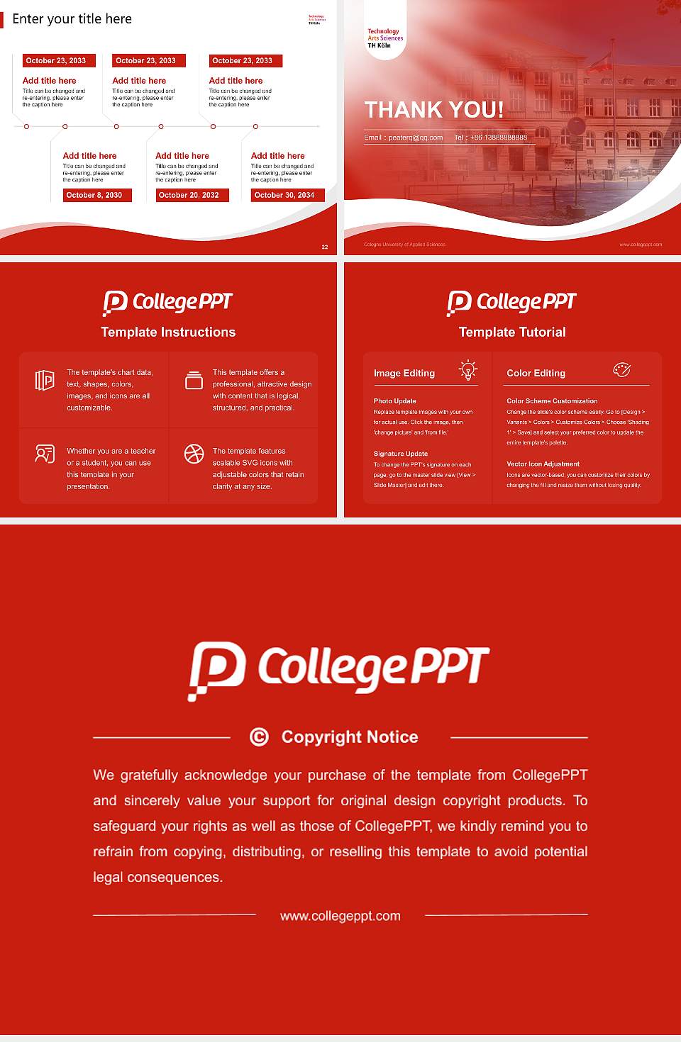 Cologne University of Applied Sciences Lecture Sharing and Networking Event PPT Template4:3 ratio PPT effect preview image4