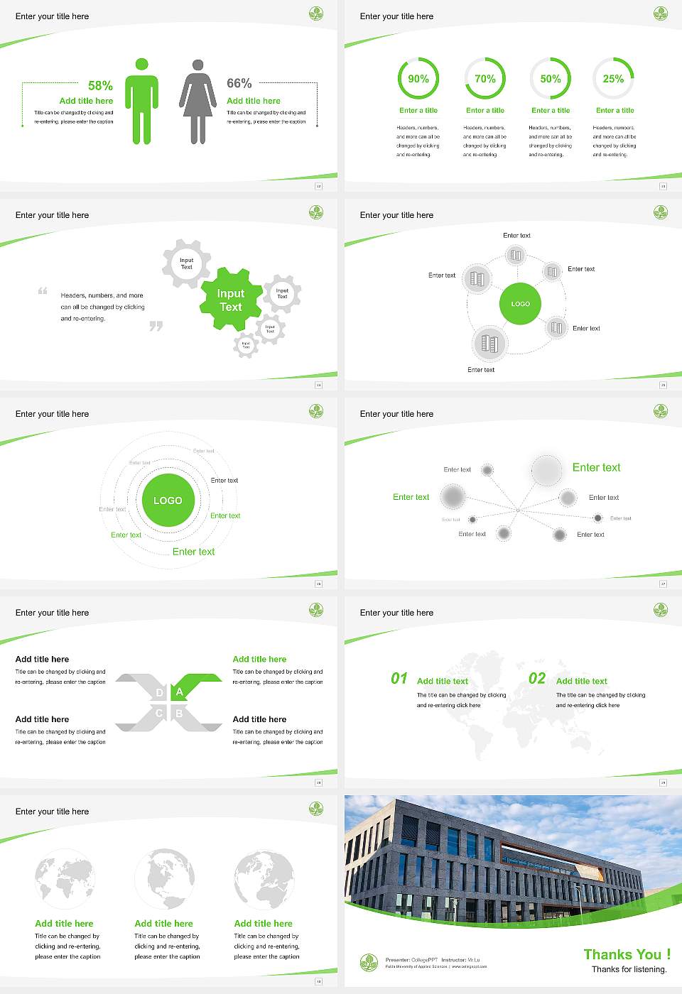 Fulda University of Applied Sciences Course/Courseware Creation PPT Template16:9 ratio PPT effect preview image4