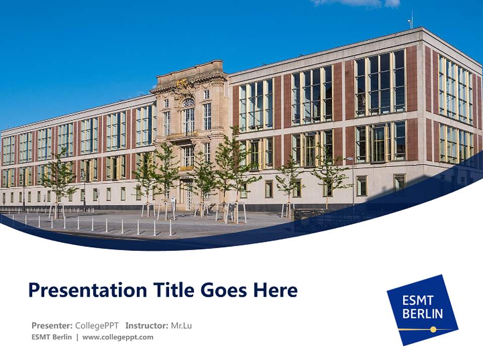 ESMT Berlin Course/Courseware Creation PPT Template4:3 ratio PPT effect preview image5