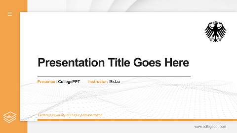Federal University of Public Administration Thesis Proposal/Graduation Defense PPT Template