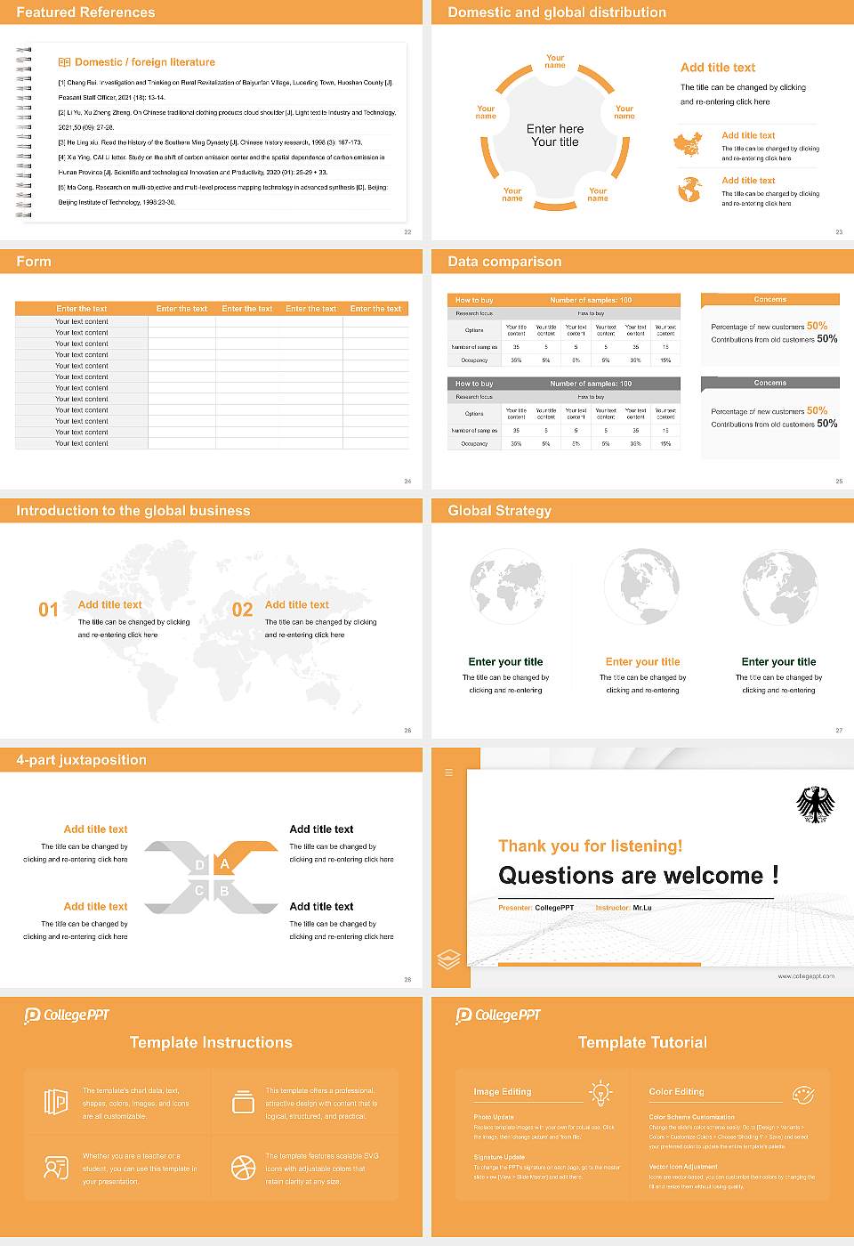 Federal University of Public Administration Thesis Proposal/Graduation Defense PPT Template16:9 ratio PPT effect preview image4