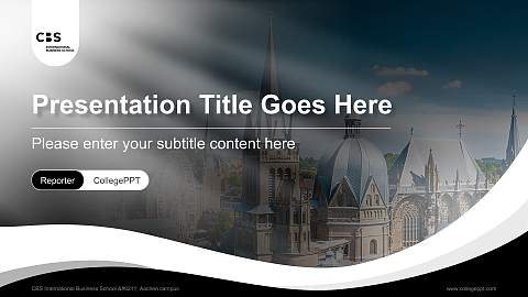 CBS International Business School – Aachen campus Lecture Sharing and Networking Event PPT Template