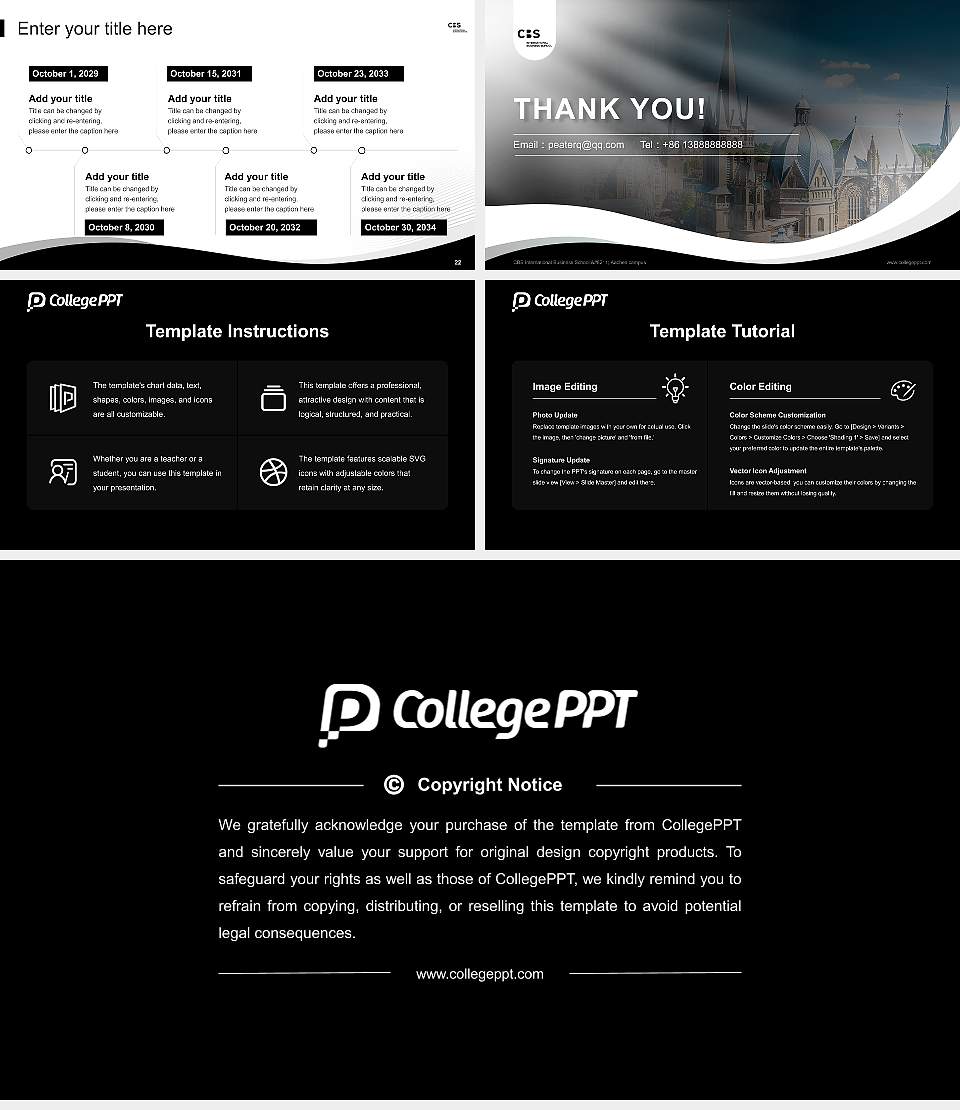 CBS International Business School – Aachen campus Lecture Sharing and Networking Event PPT Template16:9 ratio PPT effect preview image4