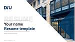 Dresden International University履歴書PPTテンプレート