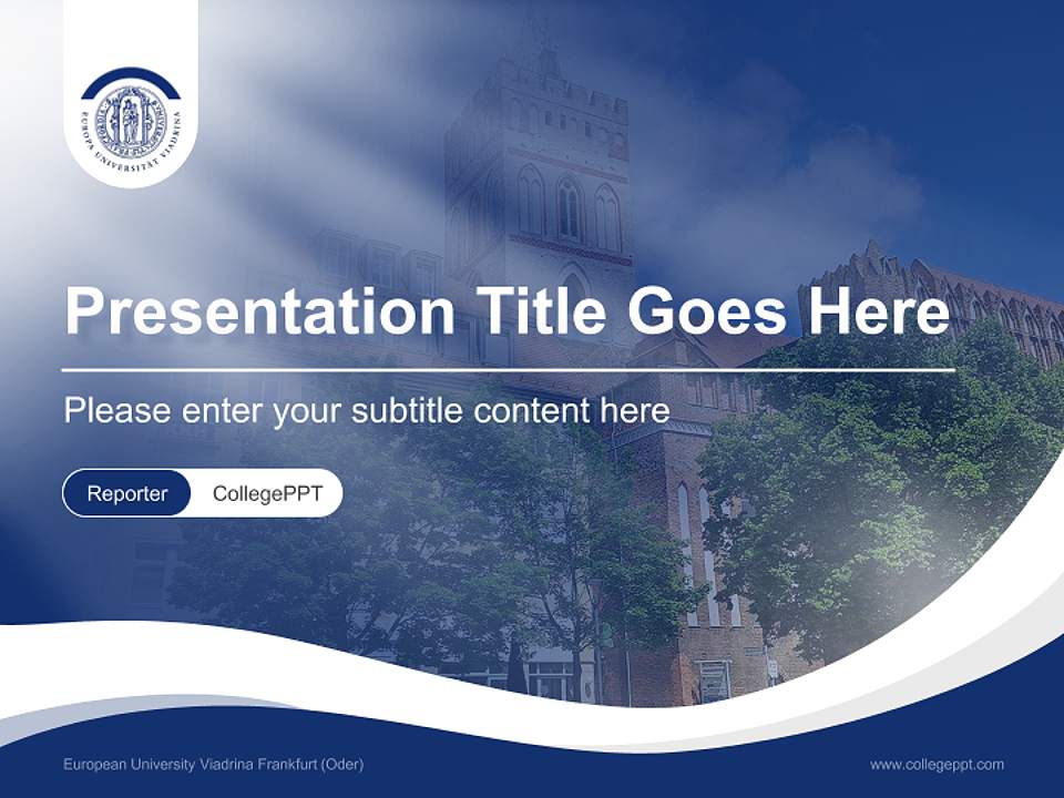 European University Viadrina Frankfurt (Oder) Lecture Sharing and Networking Event PPT Template4:3 ratio PPT effect preview image4