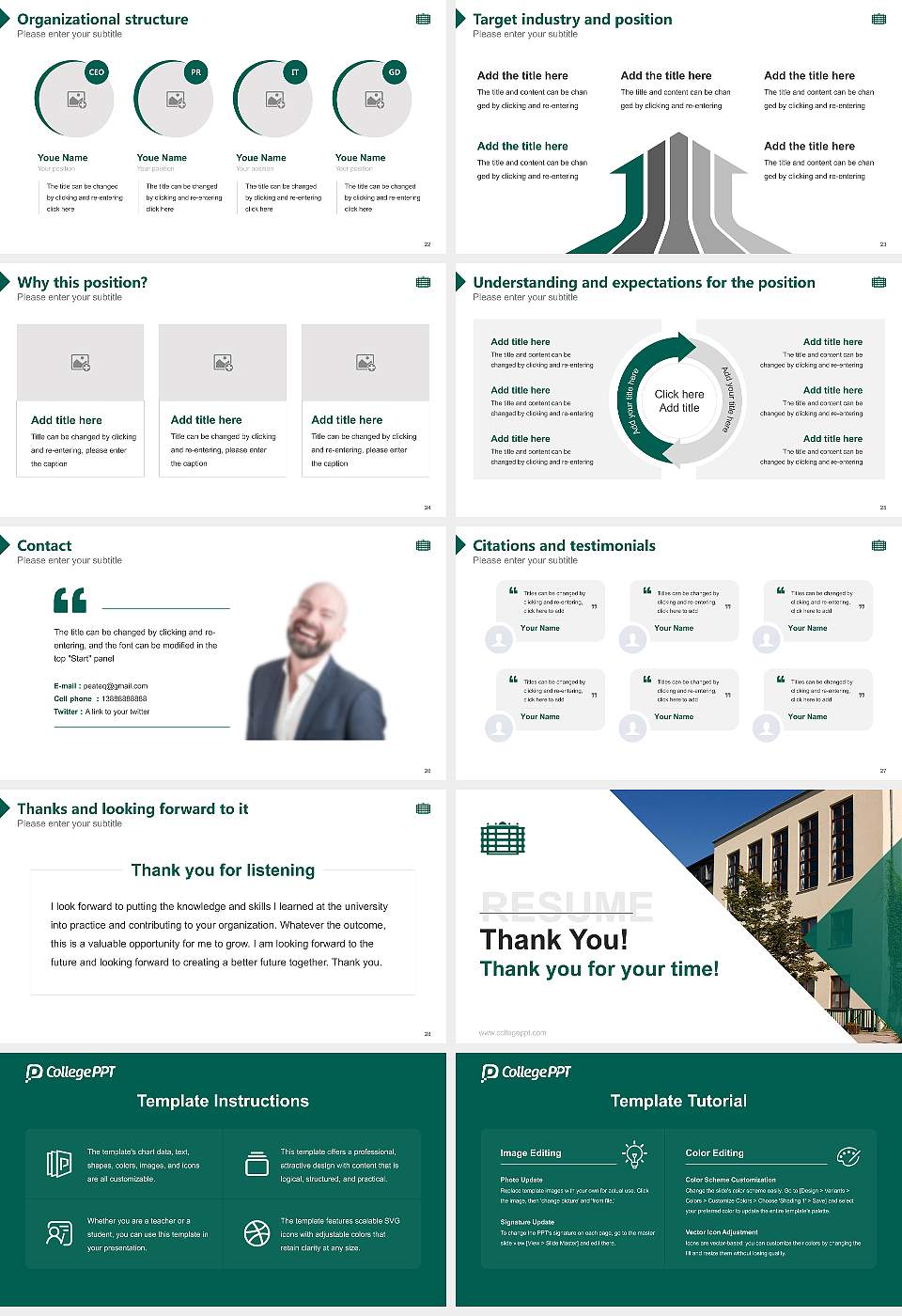 Chemnitz University of Technology – Wilhelm-Raabe-Straße campus Resume PPT Template16:9 ratio PPT effect preview image4