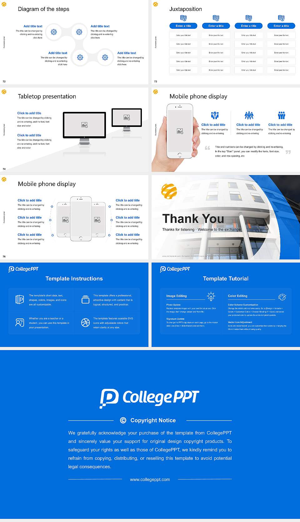European Distance Learning University Hamburg Competition/Entrepreneurship Contest PPT Template16:9 ratio PPT effect preview image9