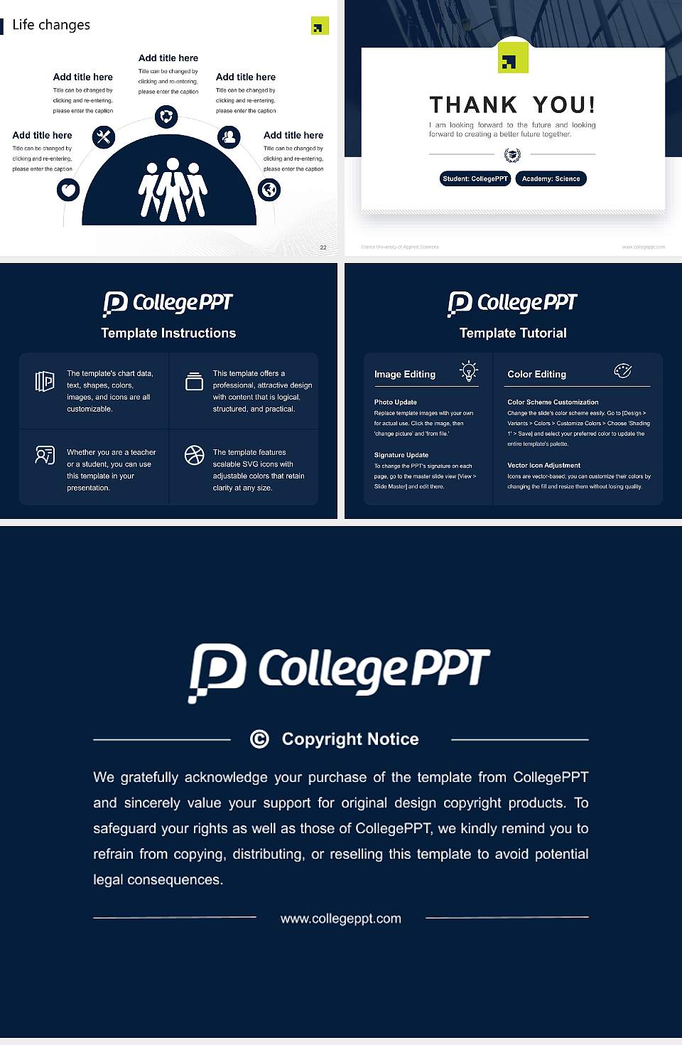 Gisma University of Applied Sciences National Scholarship Defense PPT Template4:3 ratio PPT effect preview image4