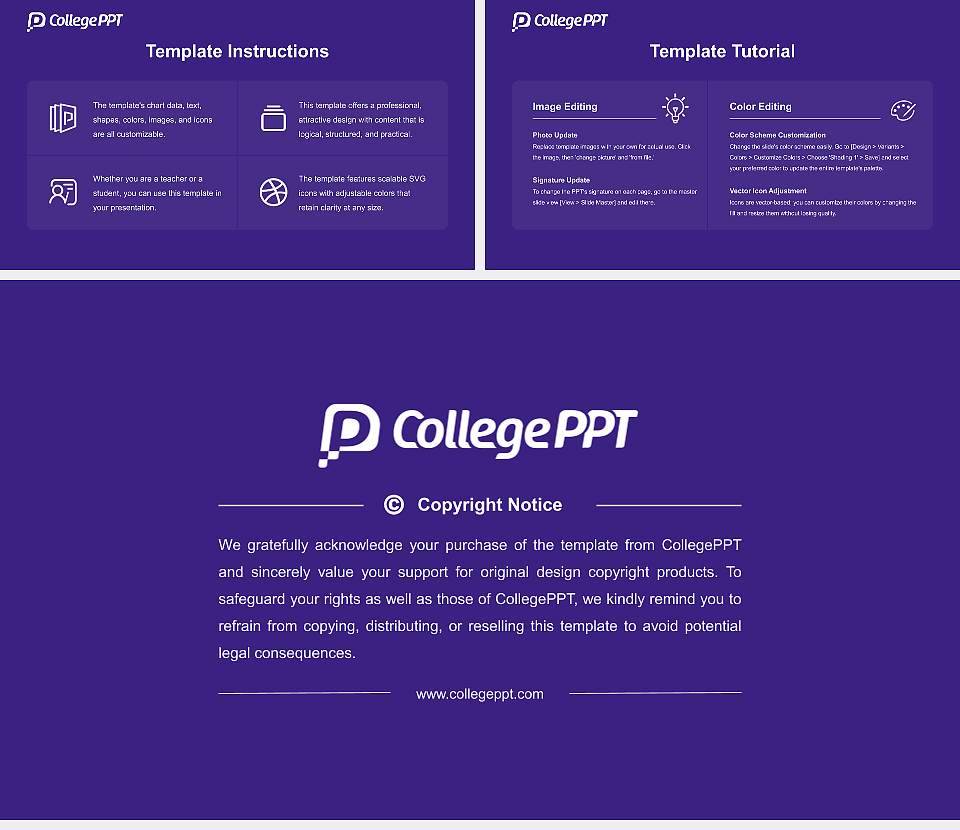 ESCP Business School Berlin Course/Courseware Creation PPT Template16:9 ratio PPT effect preview image5