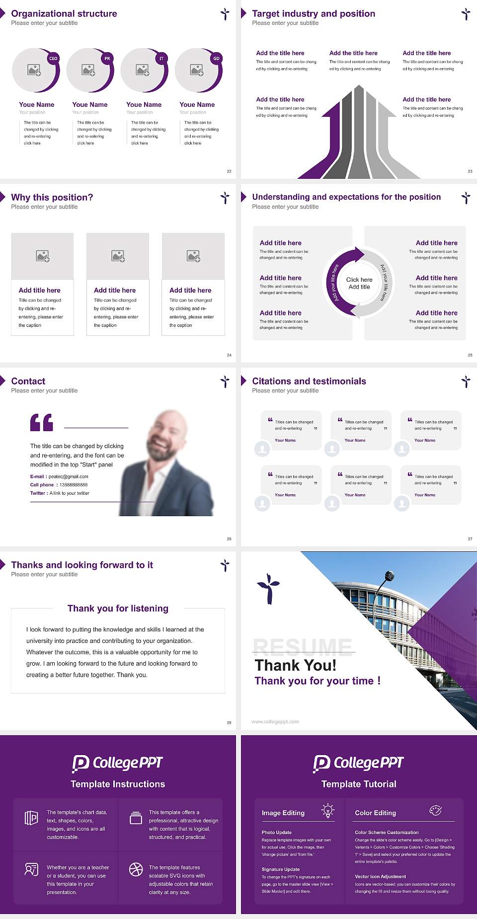 Evangelical University of Applied Sciences Nuremberg Resume PPT Template4:3 ratio PPT effect preview image4