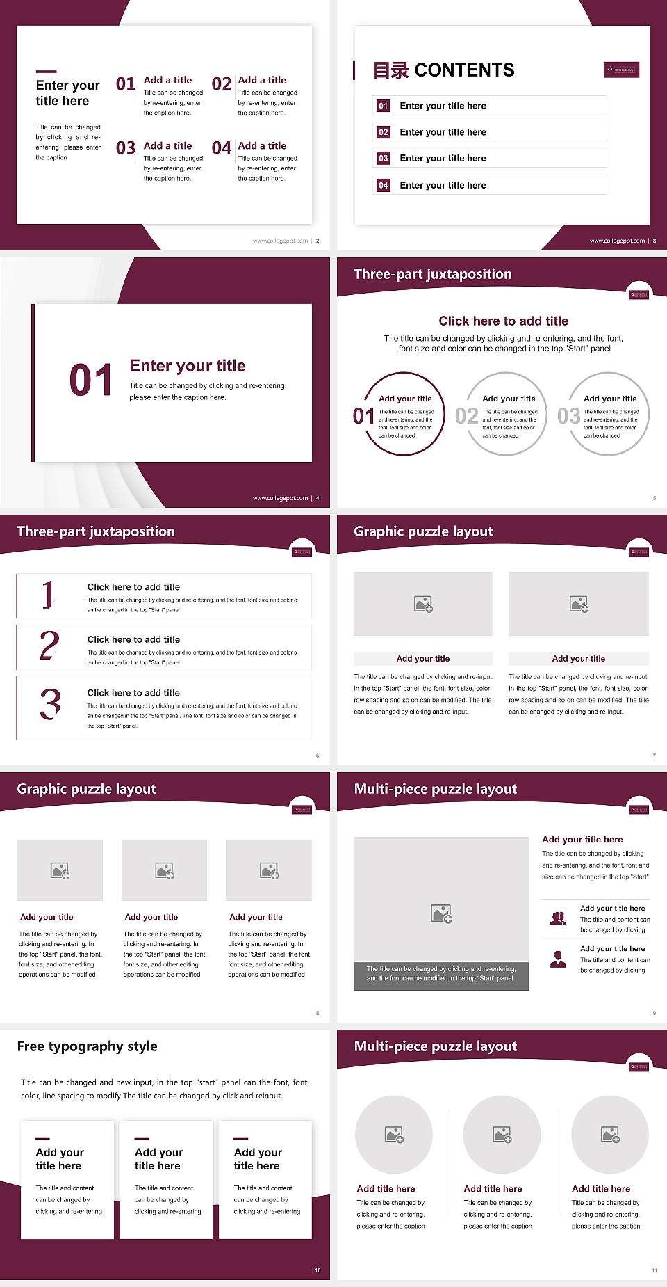 Charlotte Fresenius University Academic Presentation/Research Findings Report PPT Template4:3 ratio PPT effect preview image2