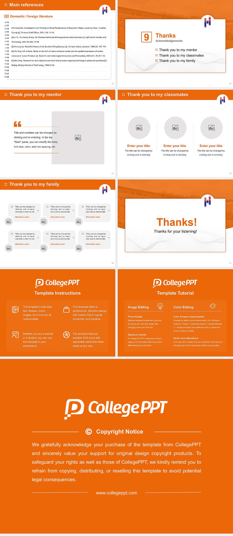 Flensburg University of Applied Sciences Graduation Thesis Defense PPT Template4:3 ratio PPT effect preview image7