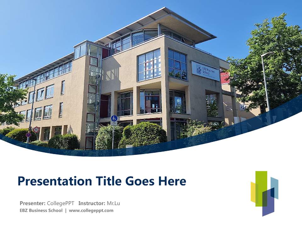 EBZ Business School Course/Courseware Creation PPT Template4:3 ratio PPT effect preview image5