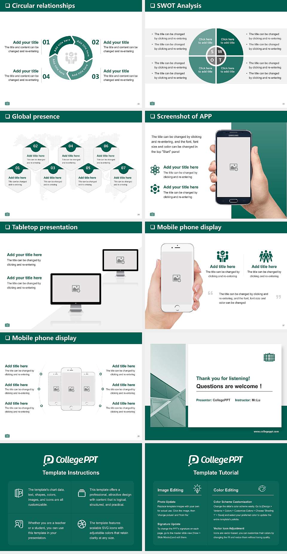 Chemnitz University of Technology General PPT Template4:3 ratio PPT effect preview image5