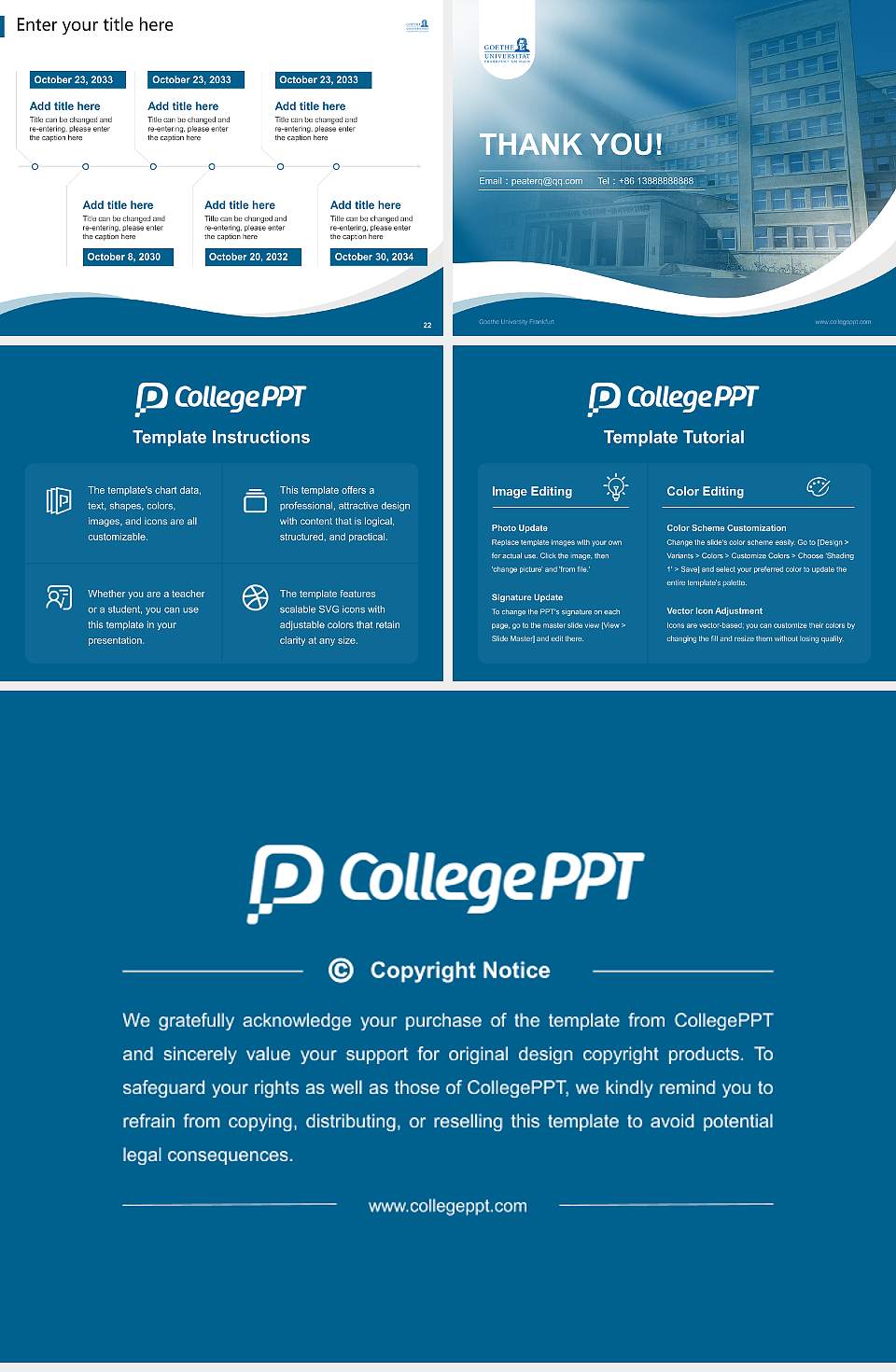 Goethe University Frankfurt Lecture Sharing and Networking Event PPT Template4:3 ratio PPT effect preview image4