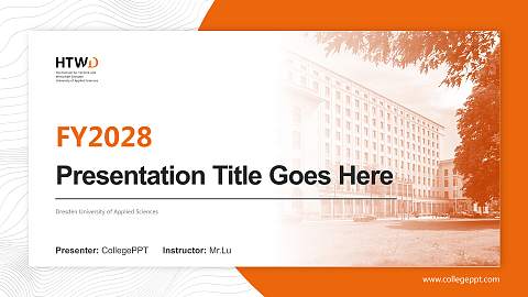 Dresden University of Applied Sciences Academic Presentation/Research Findings Report PPT Template