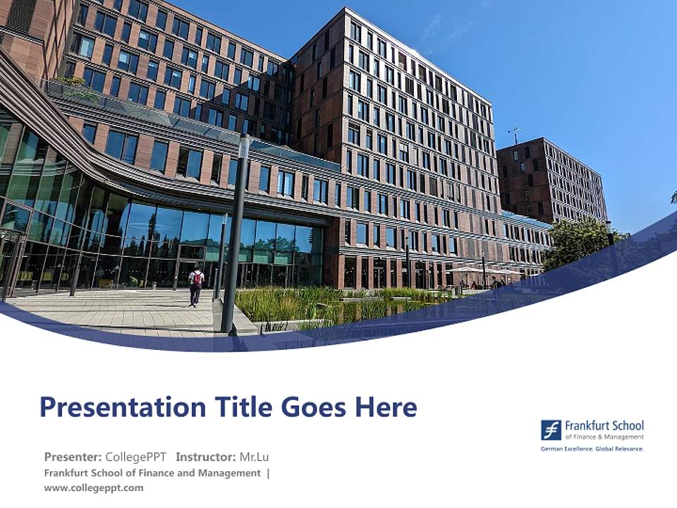 Frankfurt School of Finance and Management Course/Courseware Creation PPT Template4:3 ratio PPT effect preview image5