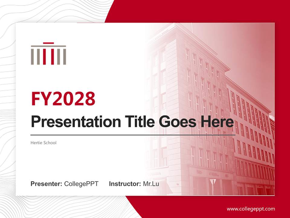 Hertie School Academic Presentation/Research Findings Report PPT Template4:3 ratio PPT effect preview image5