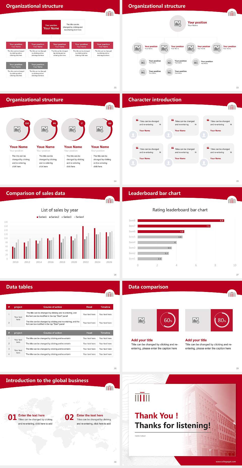 Hertie School Academic Presentation/Research Findings Report PPT Template4:3 ratio PPT effect preview image4