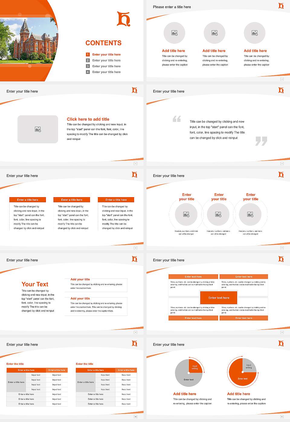 Heidelberg University Course/Courseware Creation PPT Template16:9 ratio PPT effect preview image2