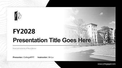 Franz Liszt University of Music Weimar Academic Presentation/Research Findings Report PPT Template