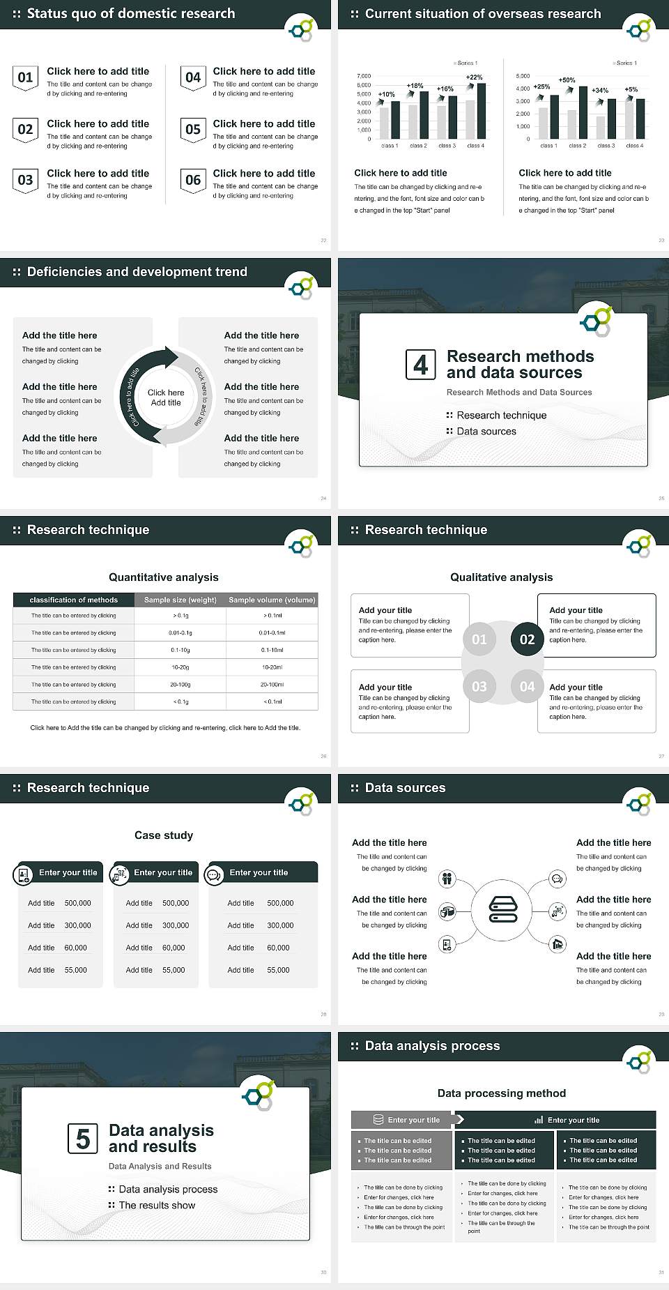 Geisenheim University Graduation Thesis Defense PPT Template4:3 ratio PPT effect preview image4