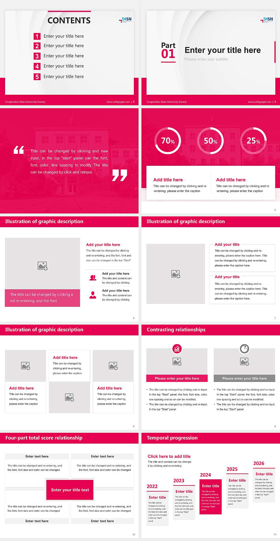 Cooperative State University Saxony Thesis Proposal/Graduation Defense PPT Template4:3 ratio PPT effect preview image2