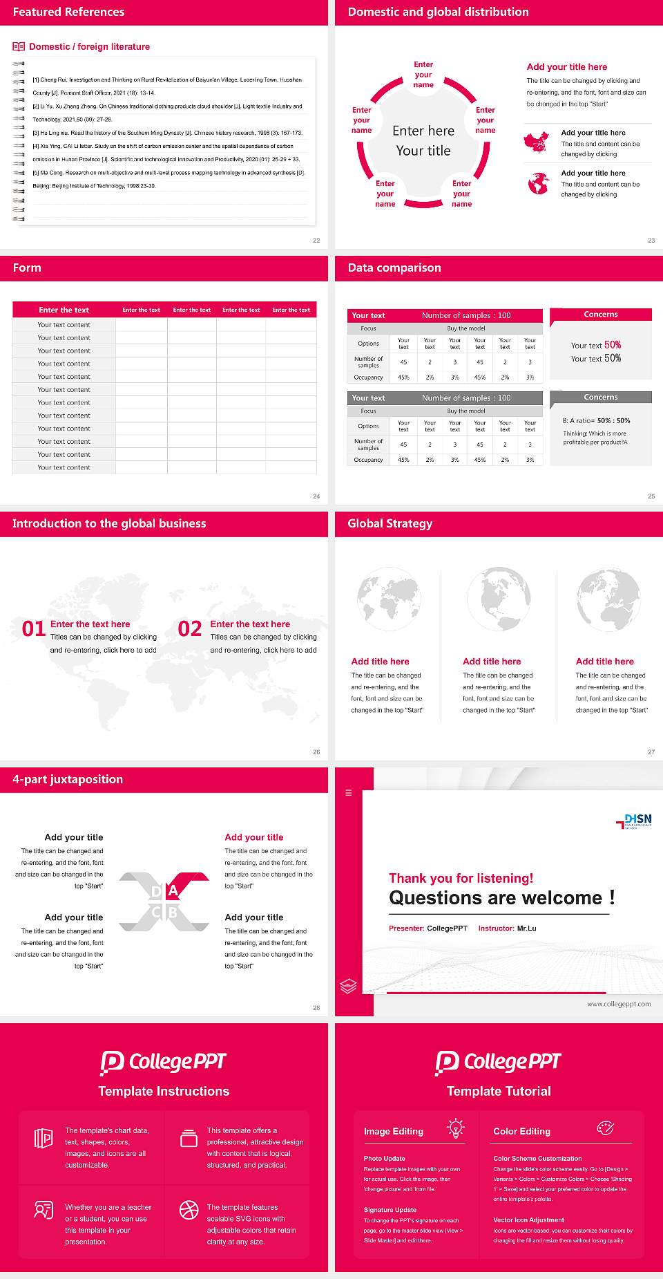 Cooperative State University Saxony Thesis Proposal/Graduation Defense PPT Template4:3 ratio PPT effect preview image4