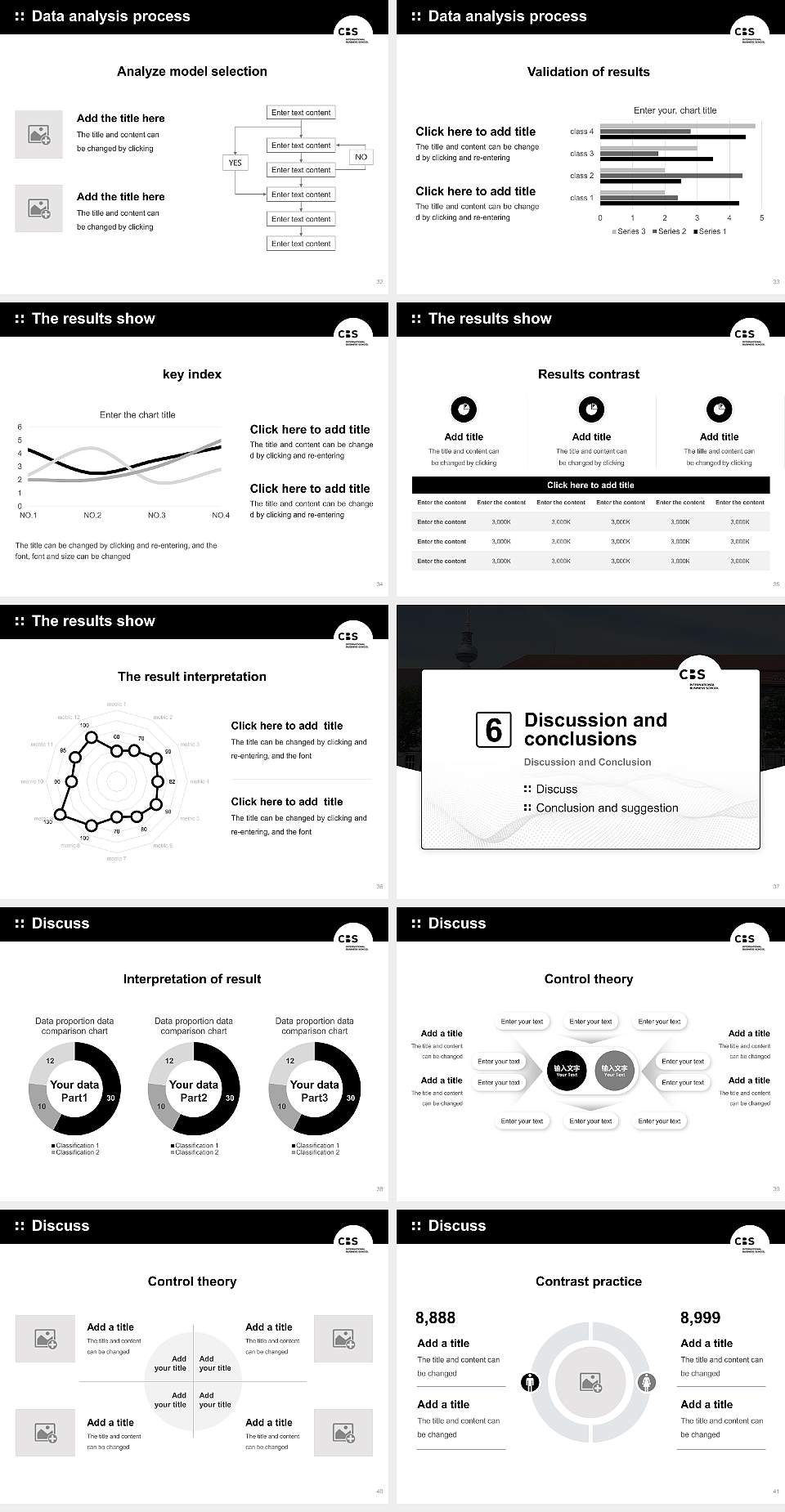 CBS International Business School – Berlin campus Graduation Thesis Defense PPT Template4:3 ratio PPT effect preview image5