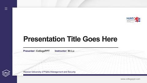 Hessian University of Public Management and Security Thesis Proposal/Graduation Defense PPT Template
