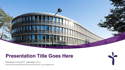 Evangelical University of Applied Sciences Nuremberg Course/Courseware Creation PPT Template