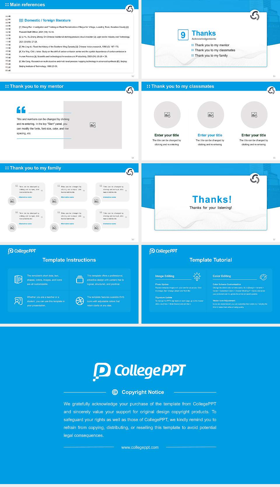 Fresenius University of Applied Sciences – Cologne campus Graduation Thesis Defense PPT Template16:9 ratio PPT effect preview image7