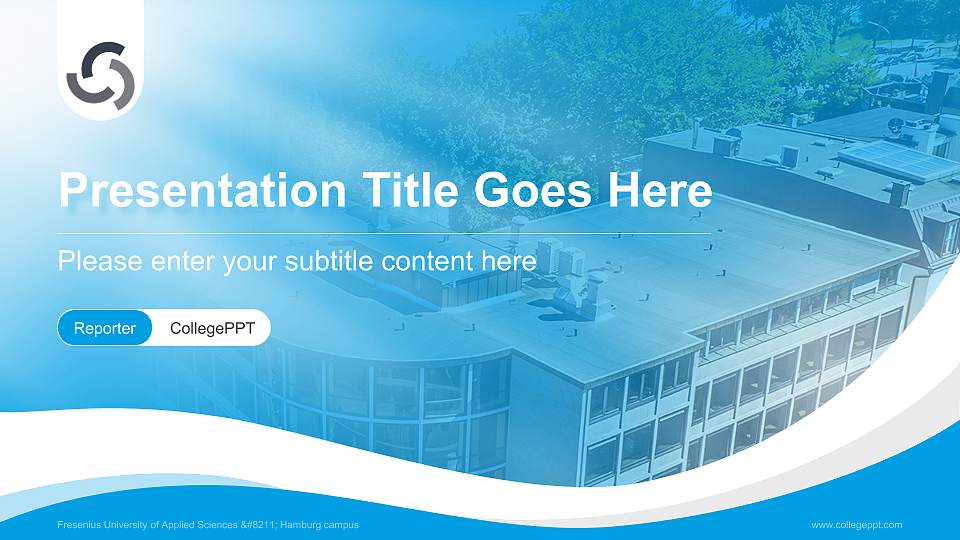 Fresenius University of Applied Sciences – Hamburg campus Lecture Sharing and Networking Event PPT Template16:9 ratio PPT effect preview image