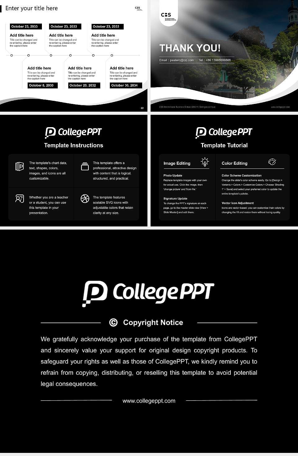 CBS International Business School – Solingen campus Lecture Sharing and Networking Event PPT Template4:3 ratio PPT effect preview image4