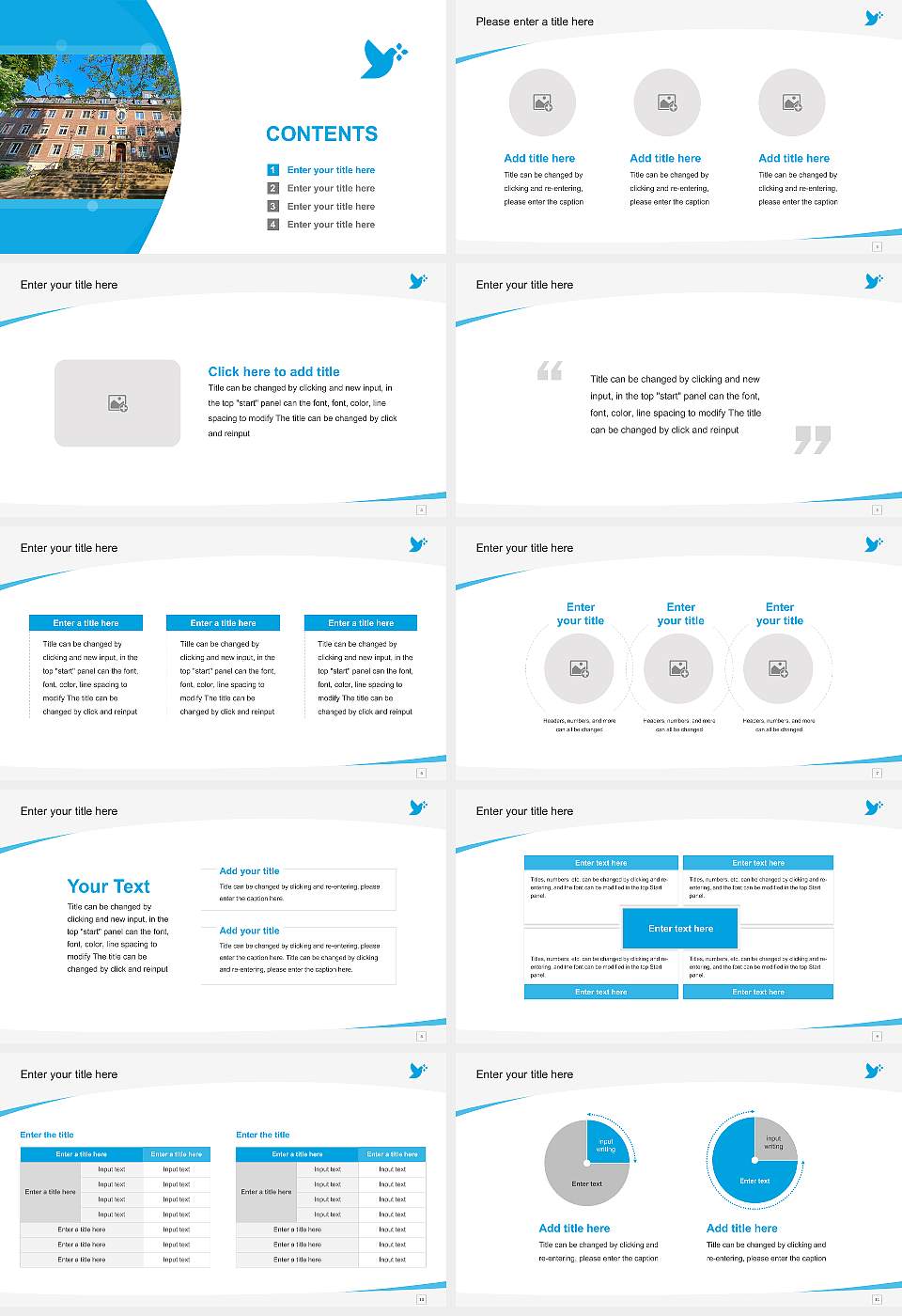 Fliedner University of Applied Sciences Düsseldorf Course/Courseware Creation PPT Template16:9 ratio PPT effect preview image2