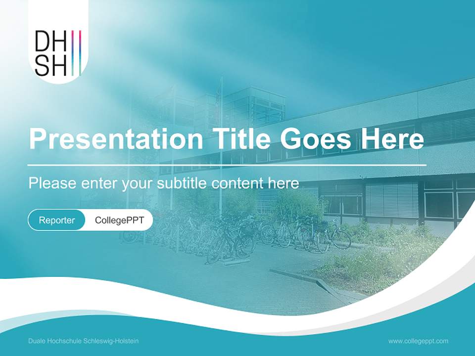 Duale Hochschule Schleswig-Holstein Lecture Sharing and Networking Event PPT Template4:3 ratio PPT effect preview image4