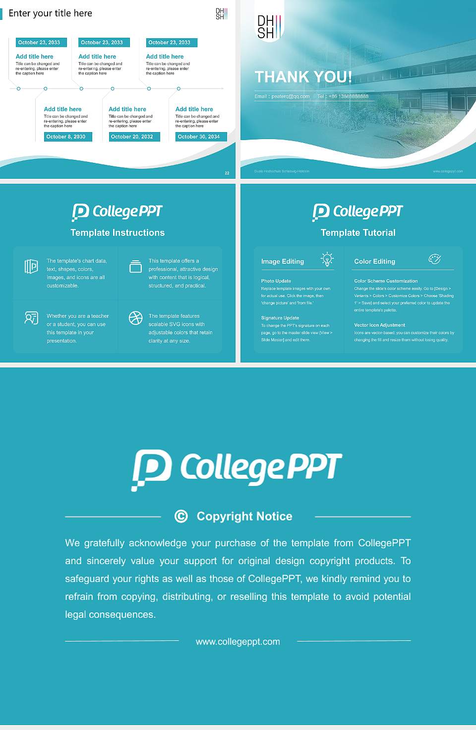 Duale Hochschule Schleswig-Holstein Lecture Sharing and Networking Event PPT Template4:3 ratio PPT effect preview image4