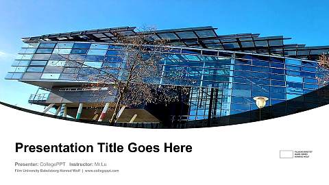 Film University Babelsberg Konrad Wolf Course/Courseware Creation PPT Template